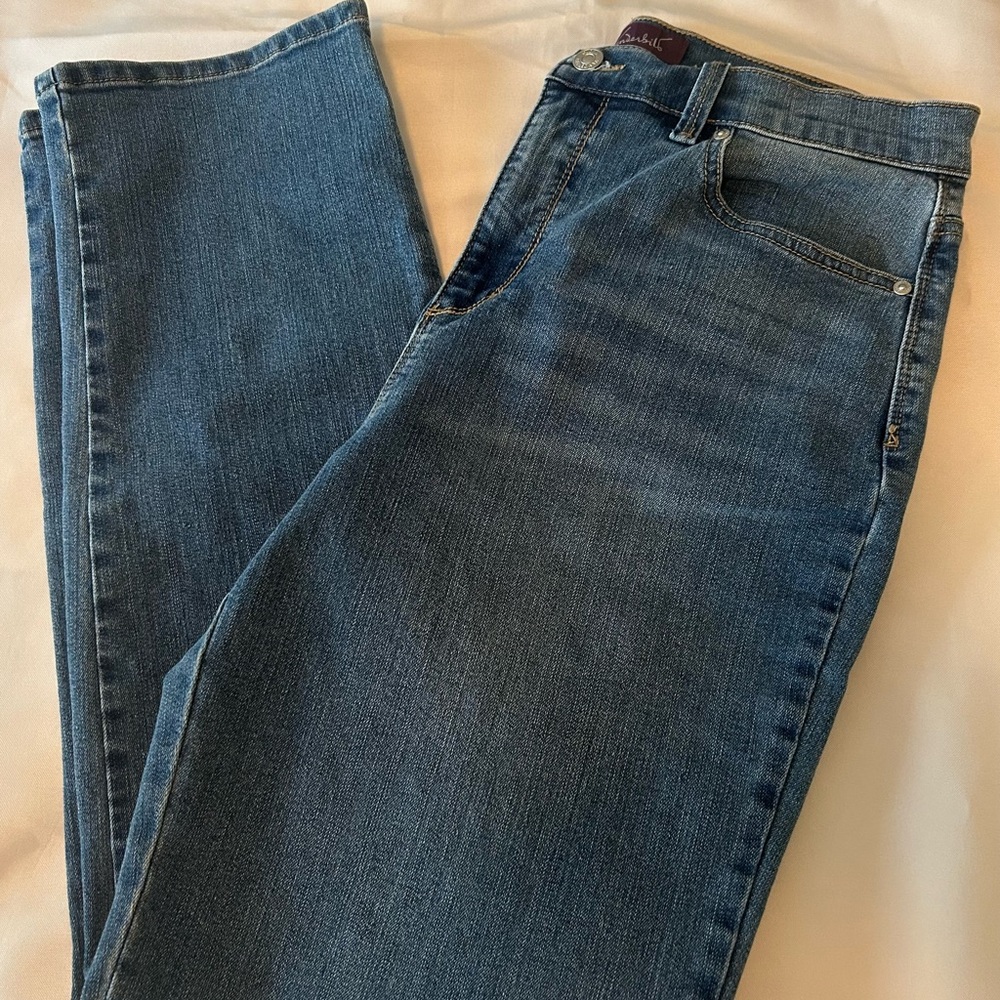 Gloria Vanderbilt Amanda Women's Straight Leg Denim Blue Jeans size 12